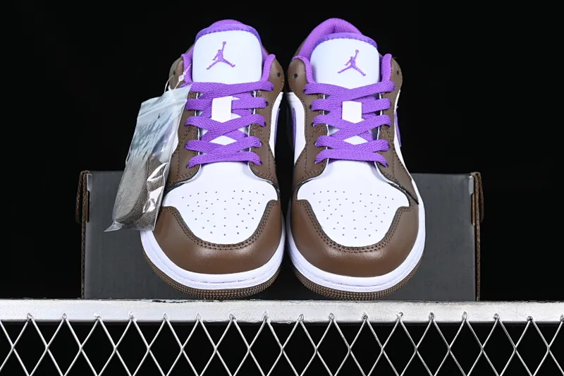 All categories Air Jordan Jordan series basketball shoes Air Jordan 1 Low Z version Air Jordan 1 Low "Palomino" AJ1 Joe 1 Mocha Purple Low-top cultural basketball shoes 553560-215